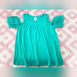 Girls Open Shoulder Fashion Blouse